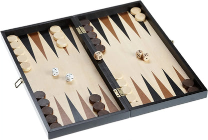 Šaškės - šachmatai - nardai 44 mm (Philos 2514)-Klasikiniai žaidimai-Brain Games LT