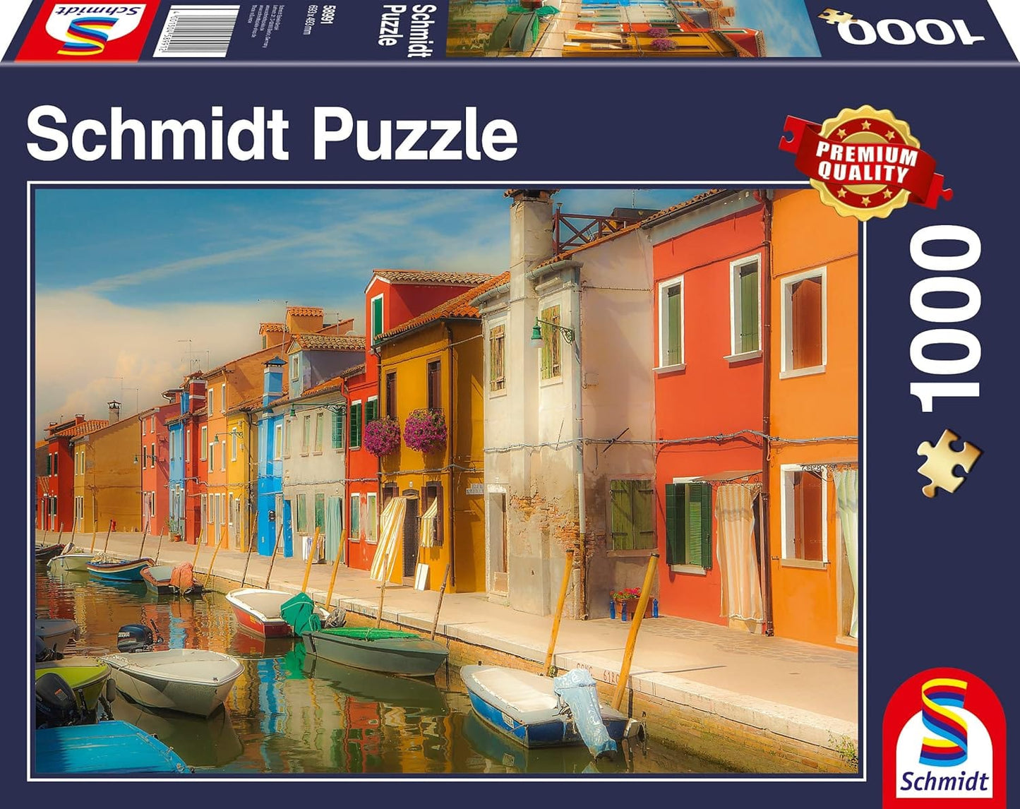 Schmidt Universalios dėlionės Bright houses on the Islandof Murano, 1000