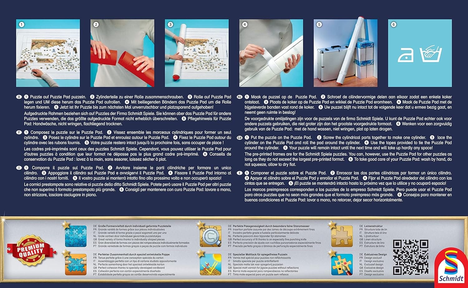 Schmidt Universalios dėlionės Dėlionės kilimėlis 3000