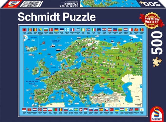 Schmidt Universalios dėlionės Discover Europe, 500