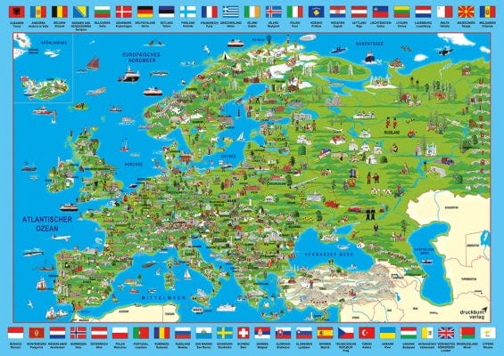 Schmidt Universalios dėlionės Discover Europe, 500