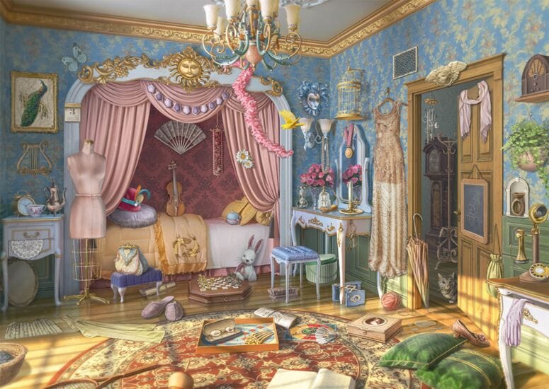 Schmidt Universalios dėlionės June's bedroom, 1000