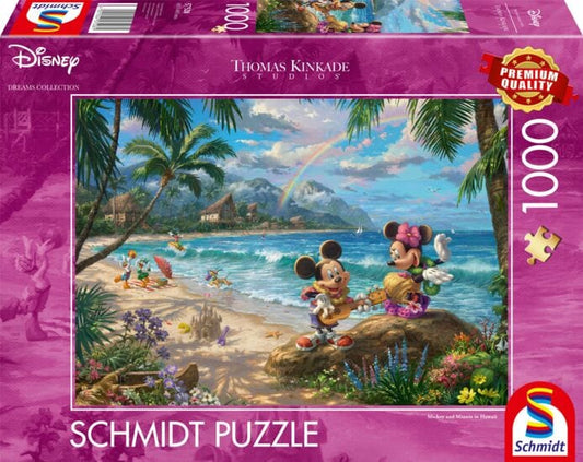 Schmidt Universalios dėlionės Mickey and Minnie in Hawaii, 1000