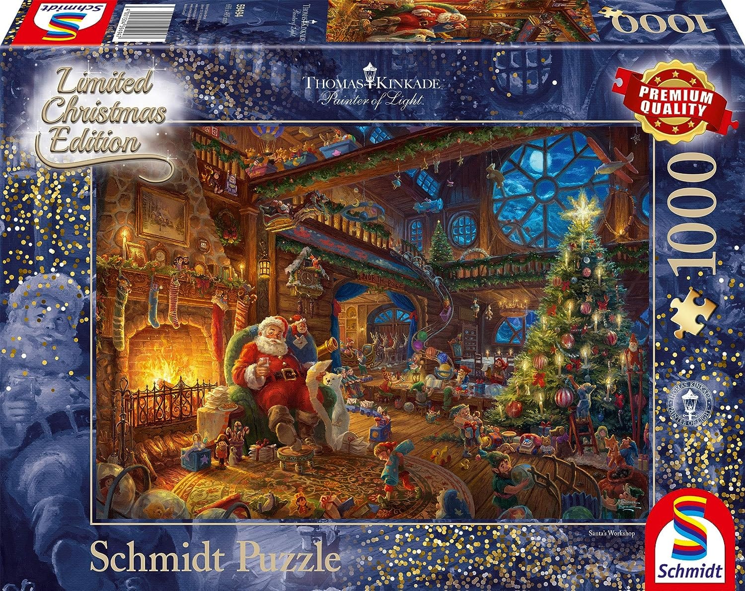 Schmidt Universalios dėlionės Santa Claus and his elves, Limited Edition, 1000