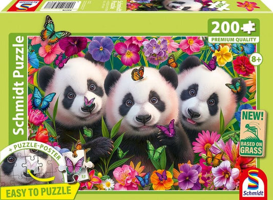 Schmidt Vaikiškos dėlionės Panda Trio, 200