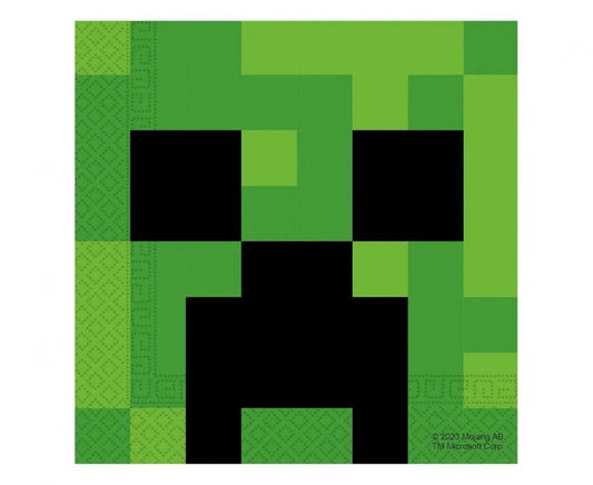 Servetėlės Minecraft, 33x33 cm, 20 vnt.-Kita-Brain Games LT