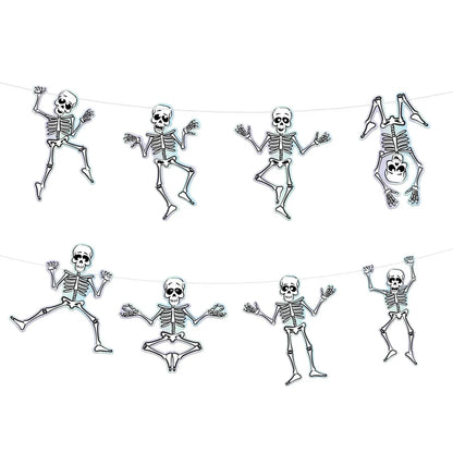 partypal Kita Skeleto girlianda, 200 cm