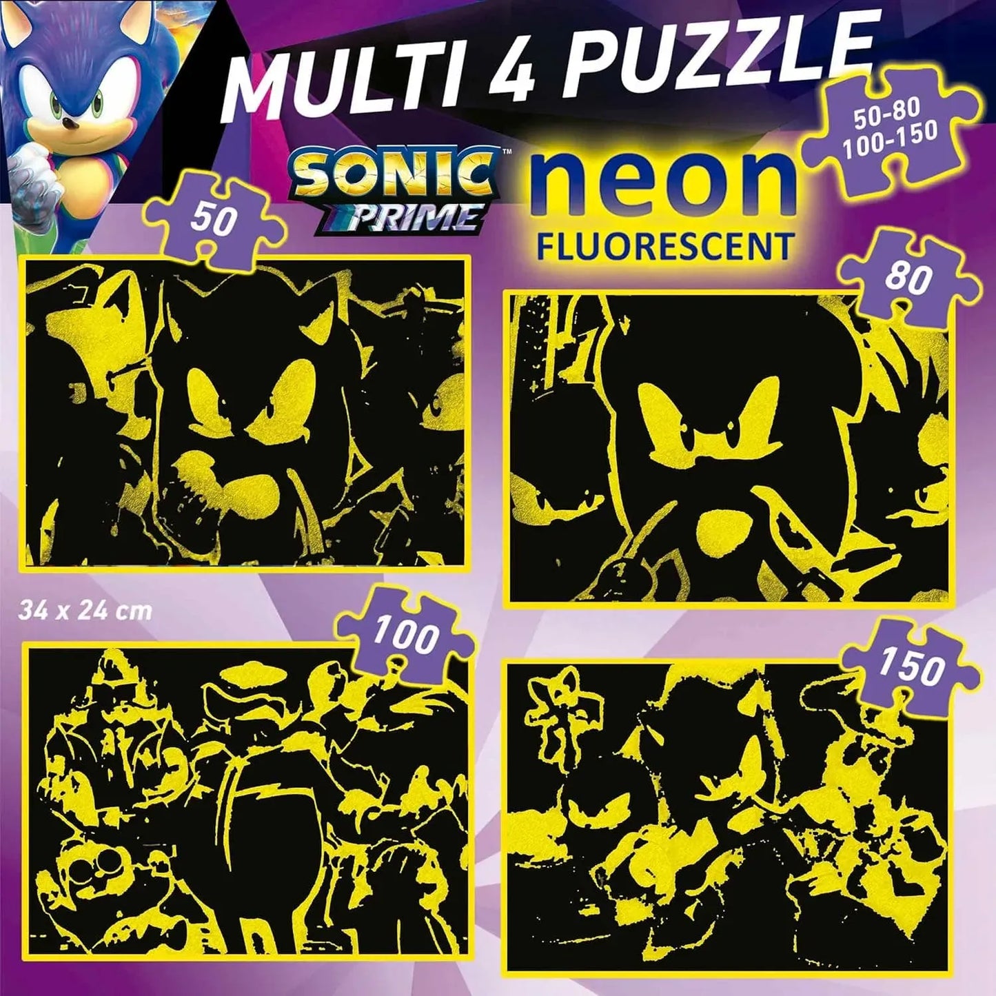 Sonic Prime dėlionių rinkinys-Vaikiškos dėlionės-Brain Games LT