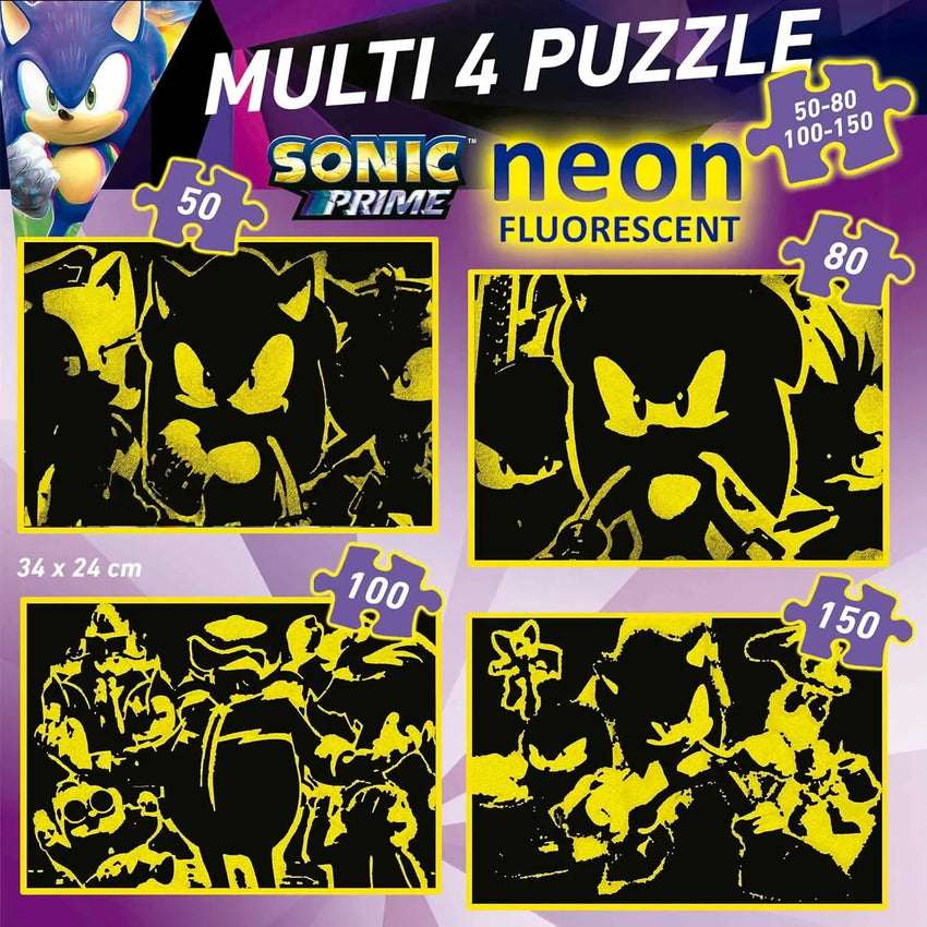 Sonic Prime dėlionių rinkinys-Vaikiškos dėlionės-Brain Games LT