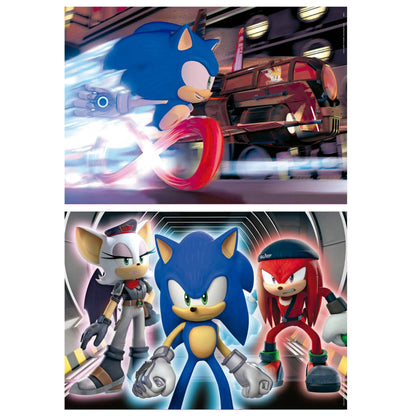 Sonic Prime Neon, 2 x 100-Vaikiškos dėlionės-Brain Games LT