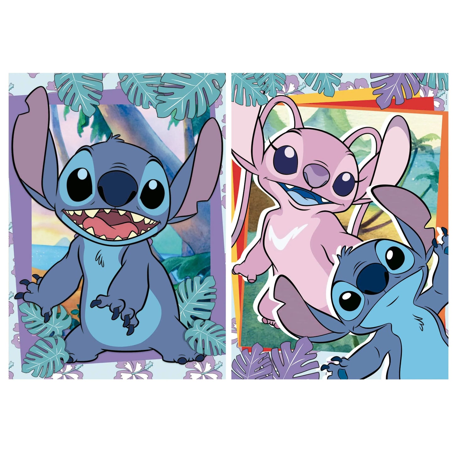 Stitch Disney, 2x500-Vaikiškos dėlionės-Brain Games LT