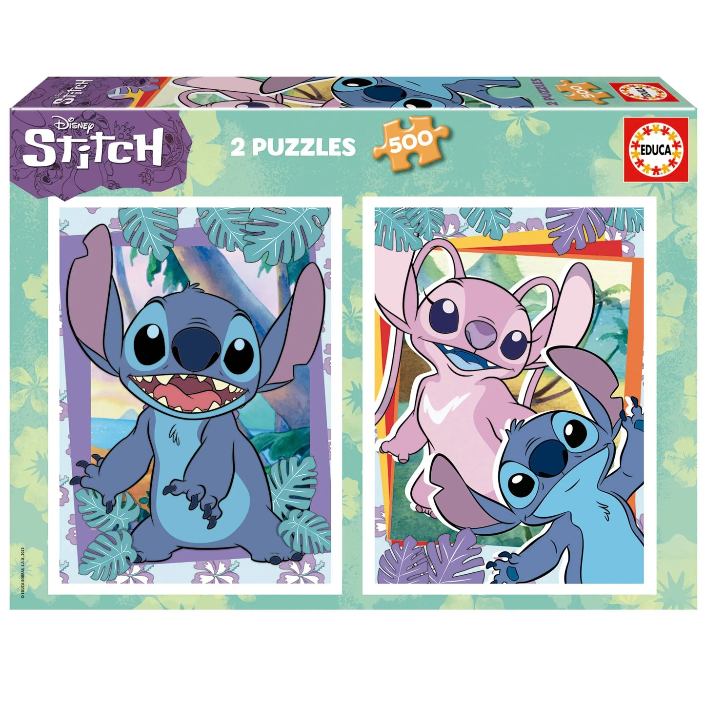 Stitch Disney, 2x500-Vaikiškos dėlionės-Brain Games LT