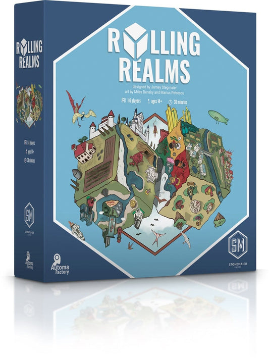 stonemaier games Stalo žaidimai Rolling Realms