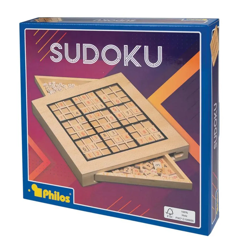 Philos Klasikiniai žaidimai Sudoku medinėje dėžutėje