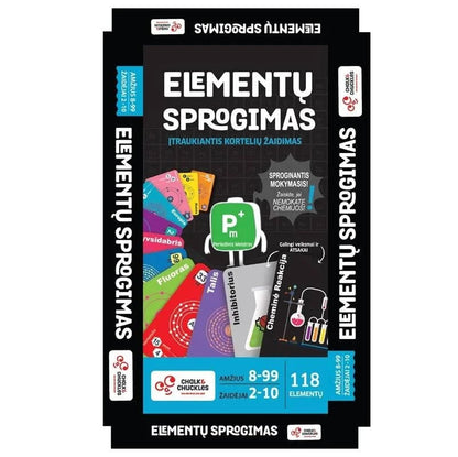 Sumanus pasaulis Stalo žaidimai Elementų sprogimas