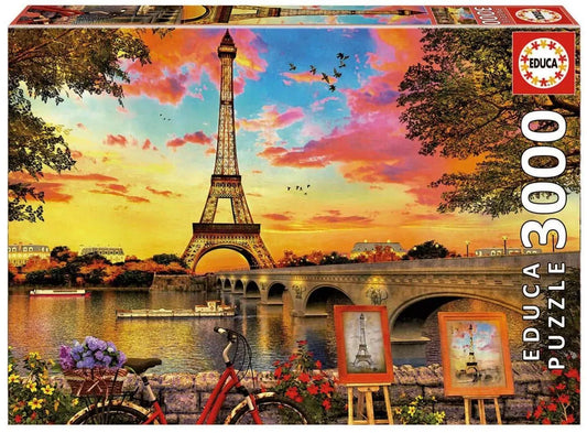 Sunset in Paris, 3000-Universalios dėlionės-Brain Games LT