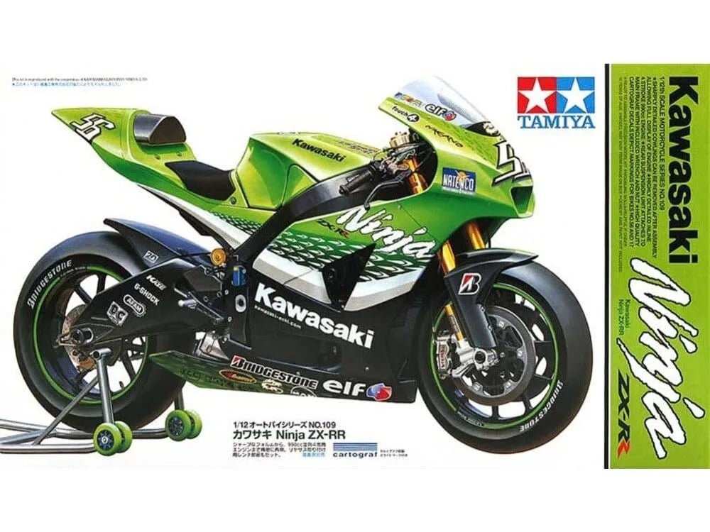 Tamiya - Kawasaki Ninja ZX-RR-Surenkami modeliai-Brain Games LT