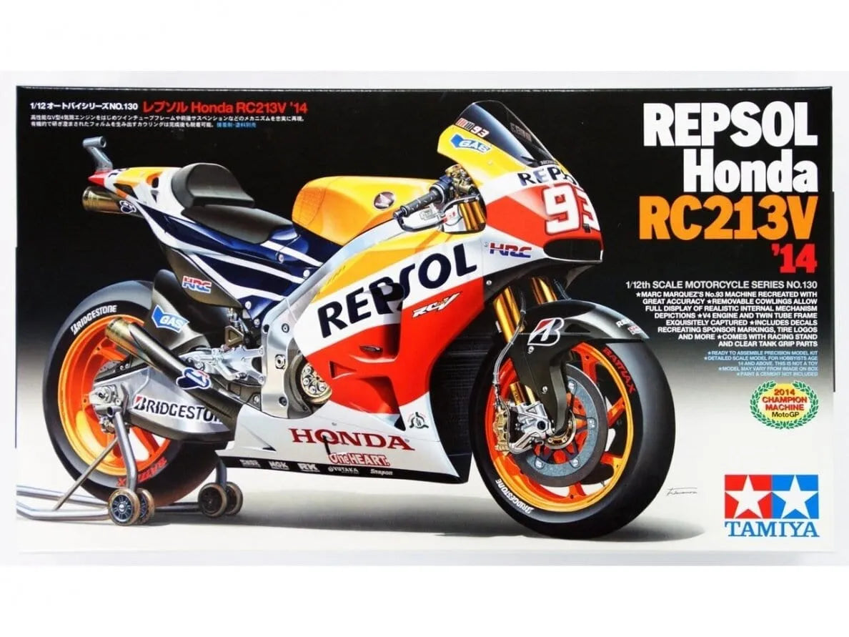 Tamiya - REPSOL Honda RC213V '14-Surenkami modeliai-Brain Games LT