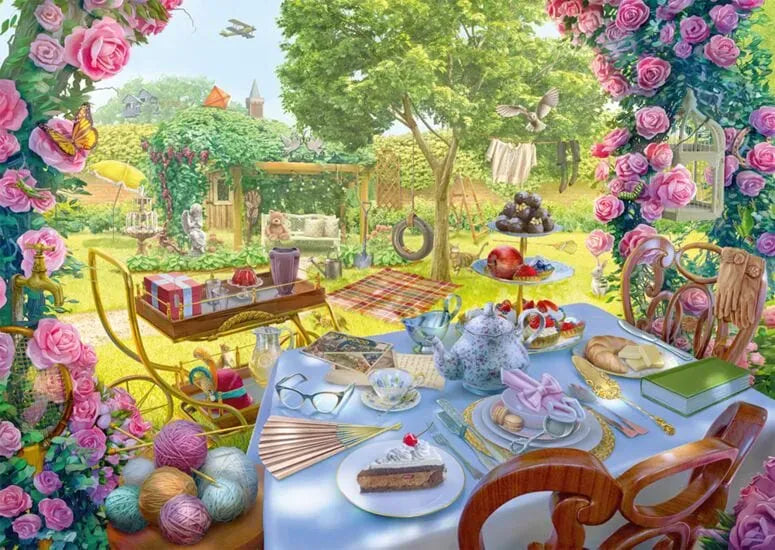 Schmidt Universalios dėlionės Tea in the garden, 1000