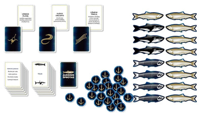 Terra Publica Stalo žaidimai Auksinis šprotas. Rykliai ir ašakos