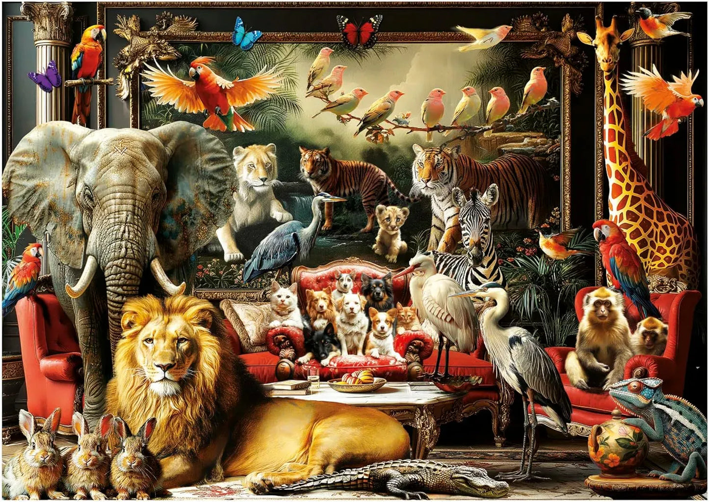 Educa Universalios dėlionės The Animal Mansion, 1500
