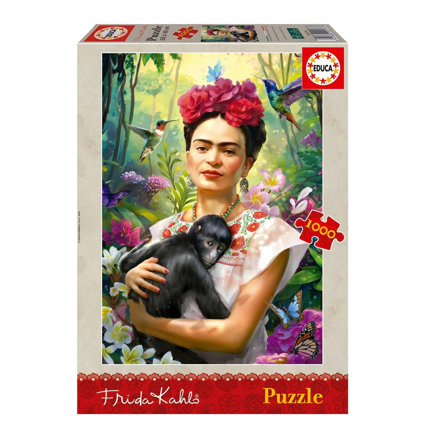 The Garden of Life, Frida Kahlo, 1000-Universalios dėlionės-Brain Games LT