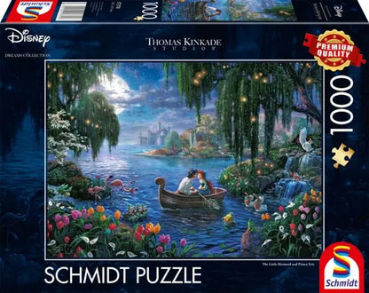 The Little Mermaid and Prince Eric, 1000-Universalios dėlionės-Brain Games LT