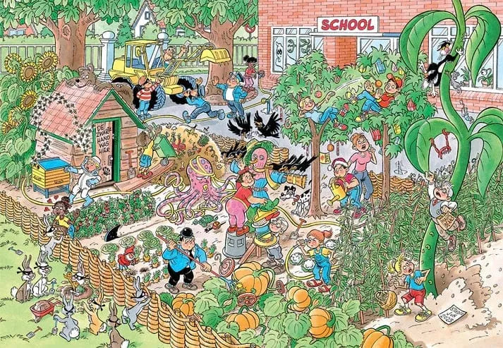 The School Garden, 360-Vaikiškos dėlionės-Brain Games LT