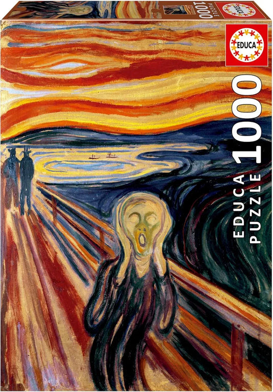 The Scream, Edvard Munch, 1000-Universalios dėlionės-Brain Games LT