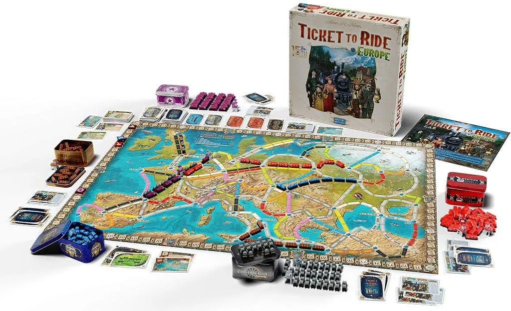 Ticket to ride: Europe - 15th anniversary-Stalo žaidimai-Brain Games LT