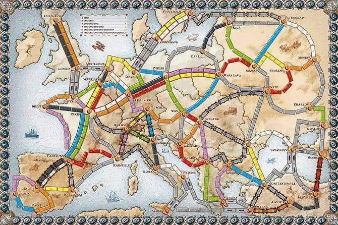 Ticket to Ride Europe-Stalo žaidimai-Brain Games LT