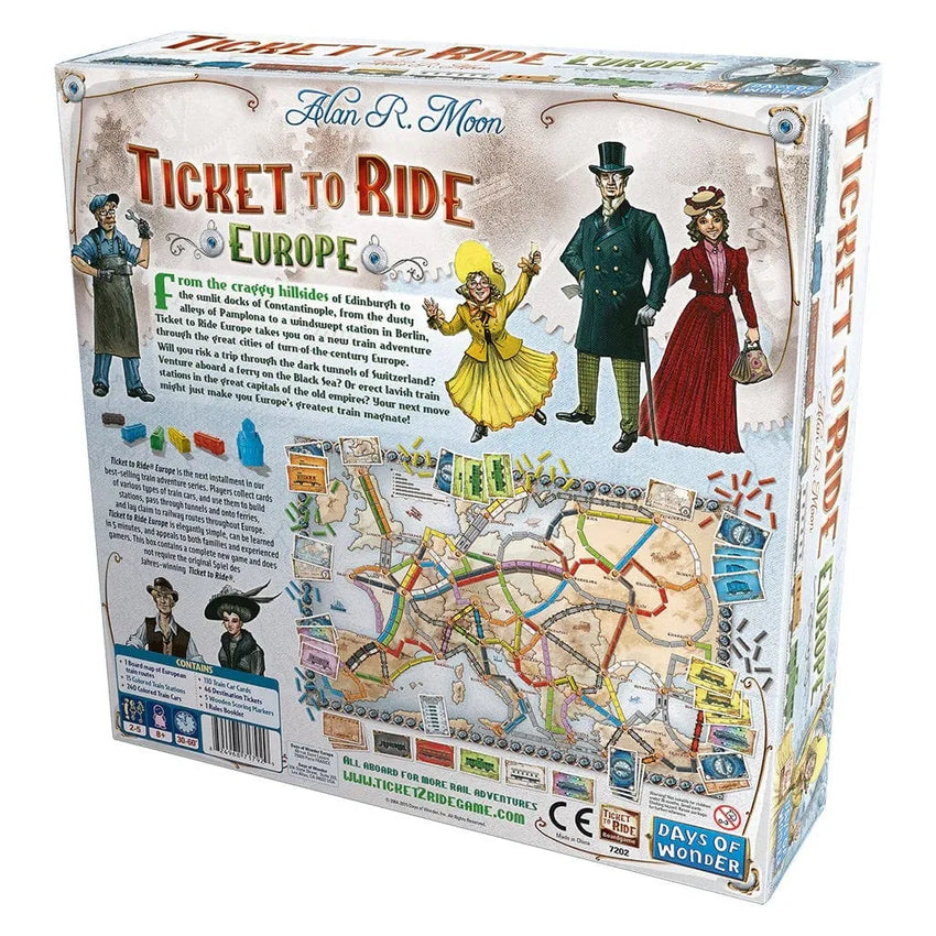 Ticket to Ride: Europe (ENG)-Stalo žaidimai-Brain Games LT