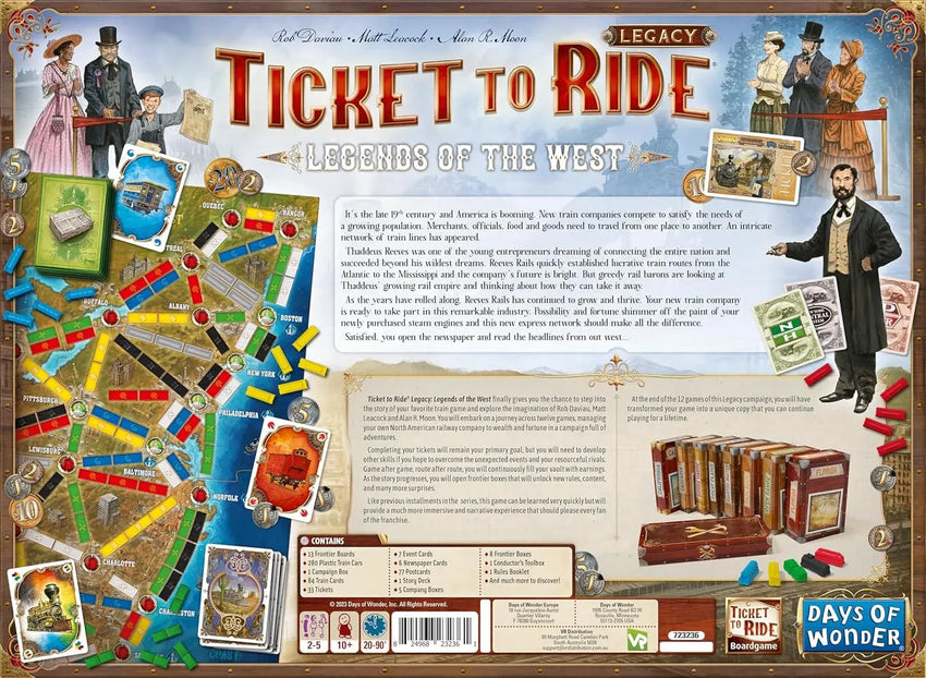 Ticket to Ride Legacy: Legends of the West-Stalo žaidimai-Brain Games LT