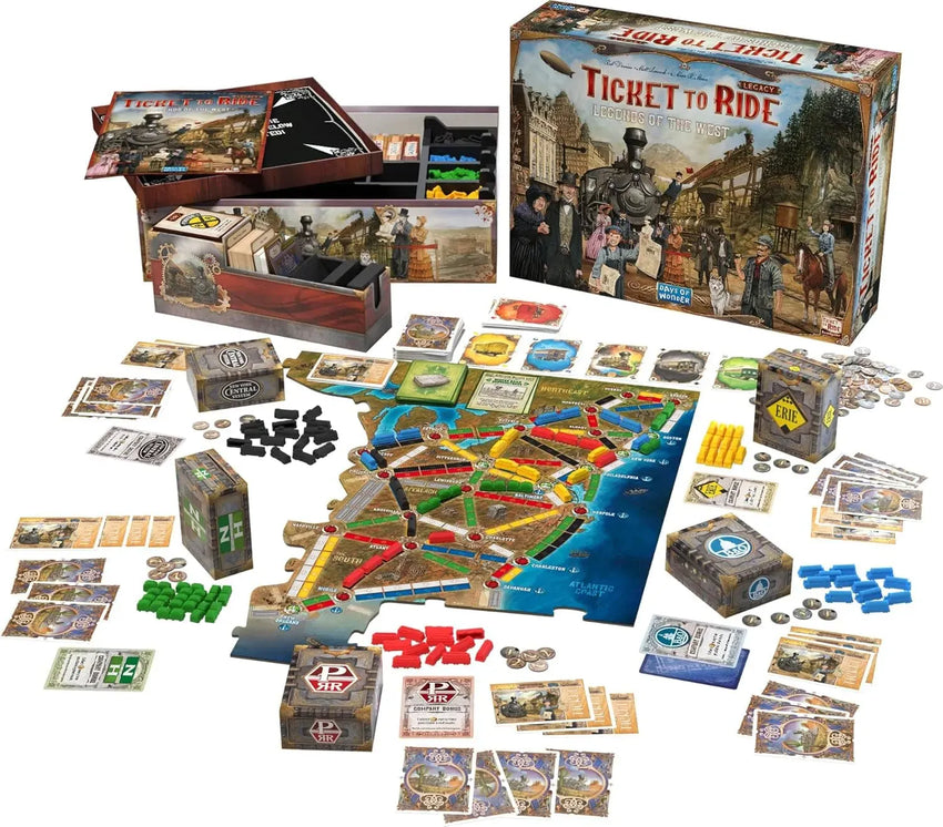 Ticket to Ride Legacy: Legends of the West-Stalo žaidimai-Brain Games LT