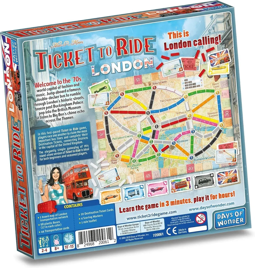 Ticket to Ride: London-Stalo žaidimai-Brain Games LT