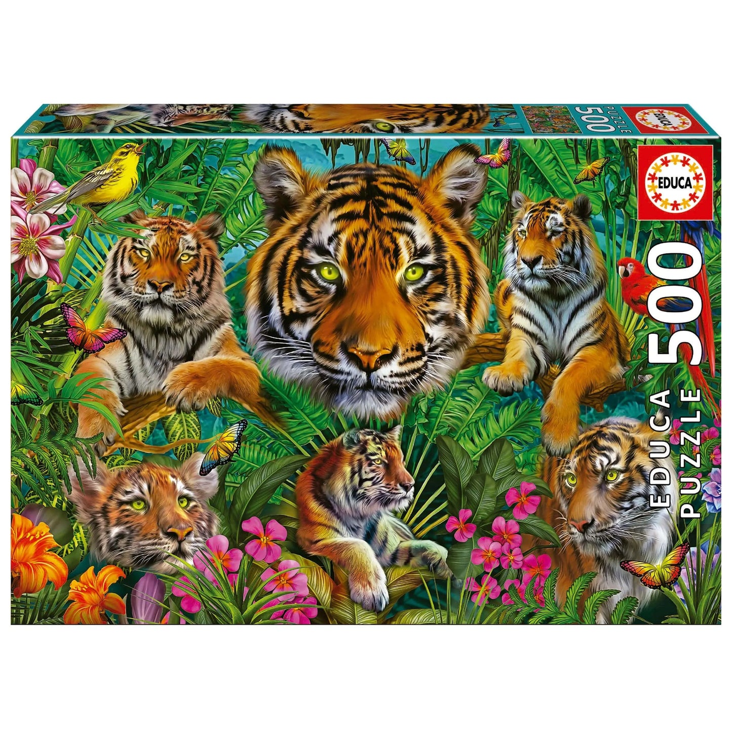 Tiger Jungle, 500-Universalios dėlionės-Brain Games LT
