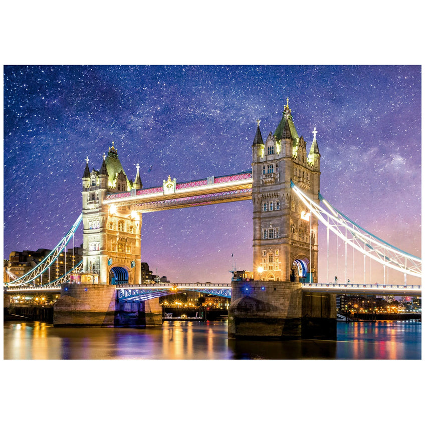Tower Bridge, London „Neon", 1000-Universalios dėlionės-Brain Games LT