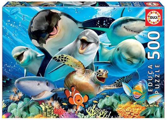 Underwater selfies, 500-Vaikiškos dėlionės-Brain Games LT