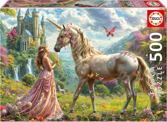 Unicorn Fairies Butterflies, 500-Universalios dėlionės-Brain Games LT