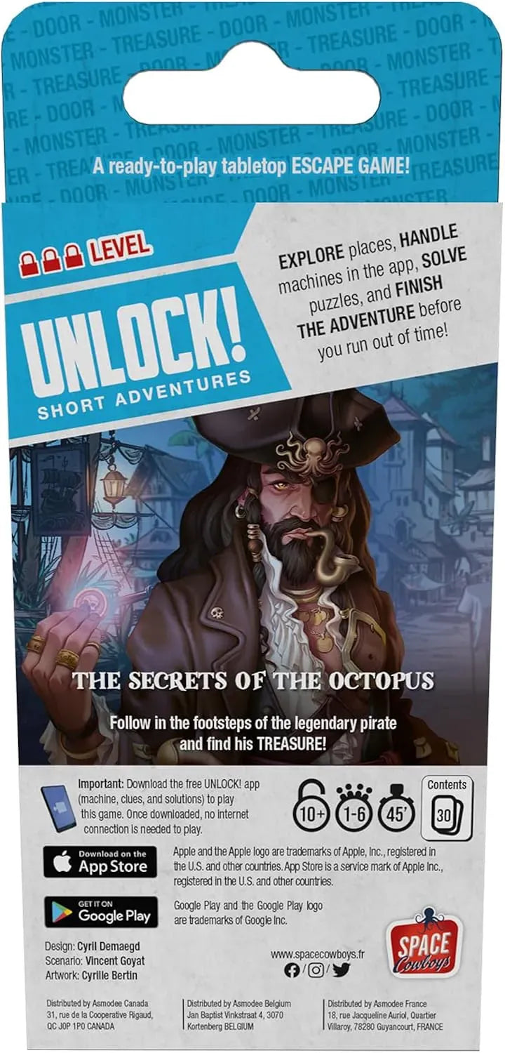 Space Cowboys Stalo žaidimai Unlock! Short 6 - The Secrets of the Octopus