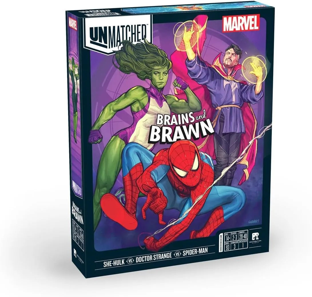 Unmatched: Marvel Brains and Brawn-Stalo žaidimai-Brain Games LT