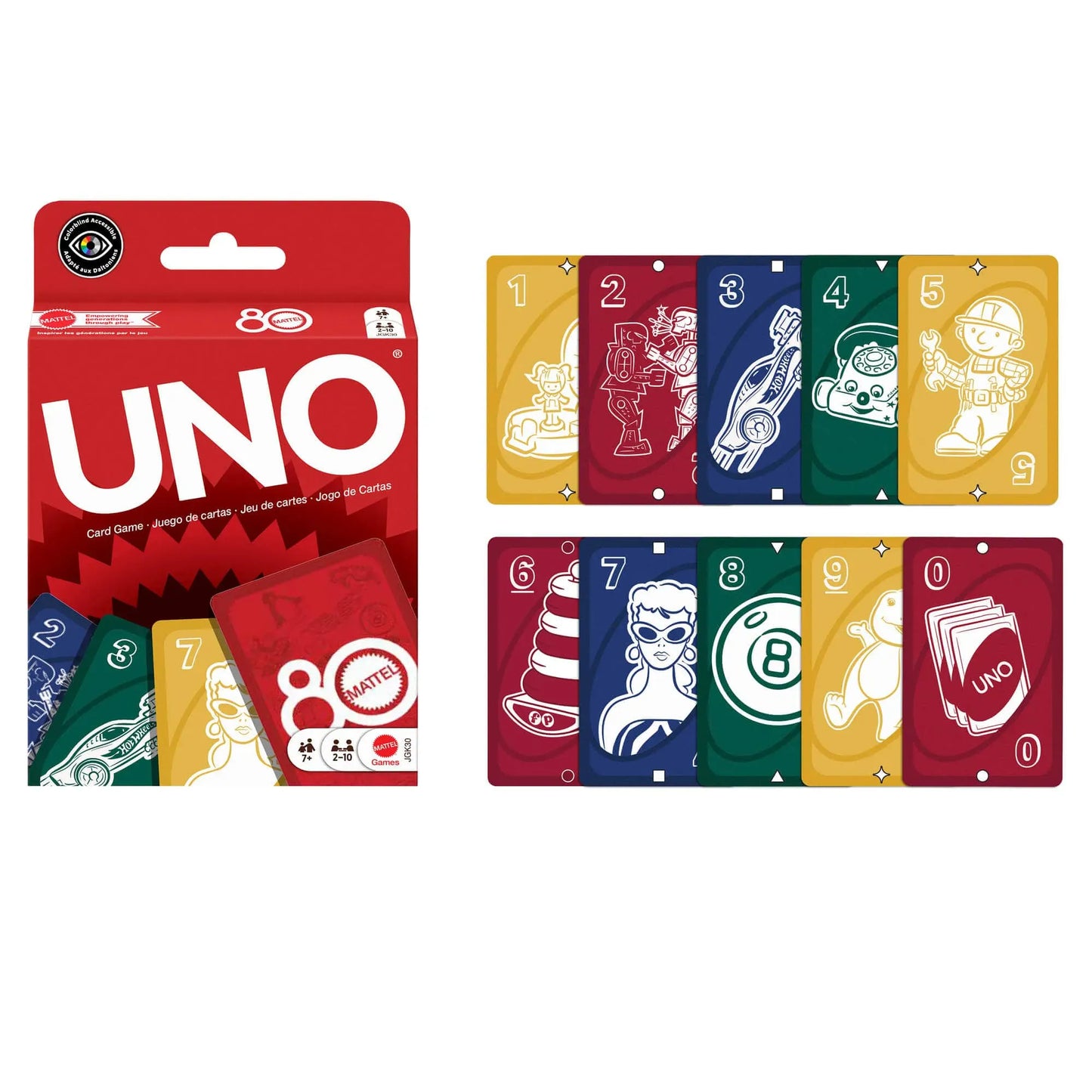 rimonne Stalo žaidimai UNO MATTEL kortos