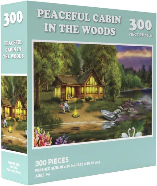 VR Distribution (UK) Limited Universalios dėlionės Peaceful cabin in the woods, 300