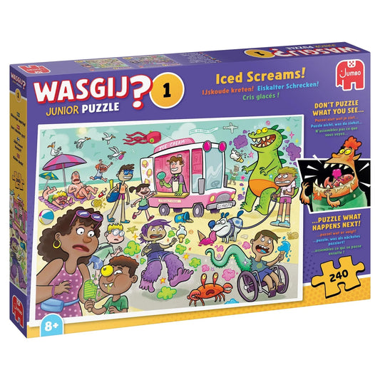 Wasgij Junior 1 - Iced Screams, 240-Vaikiškos dėlionės-Brain Games LT