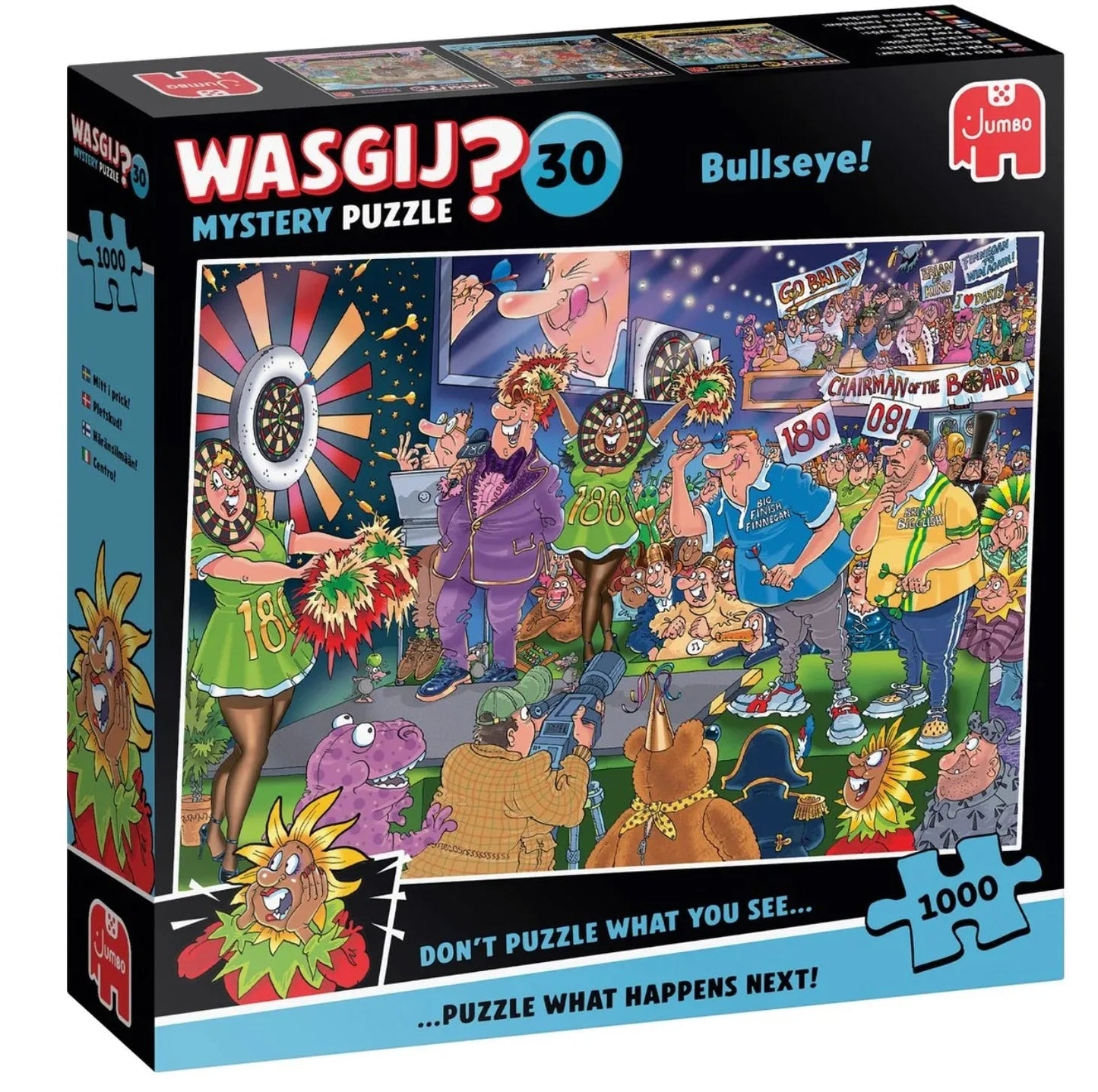 Wasgij Mystery 30 - Bullseye! 1000-Universalios dėlionės-Brain Games LT