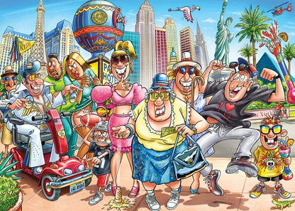Wasgij Original 48: What Happens in Vegas! 1000-Universalios dėlionės-Brain Games LT