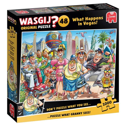 Wasgij Original 48: What Happens in Vegas! 1000-Universalios dėlionės-Brain Games LT