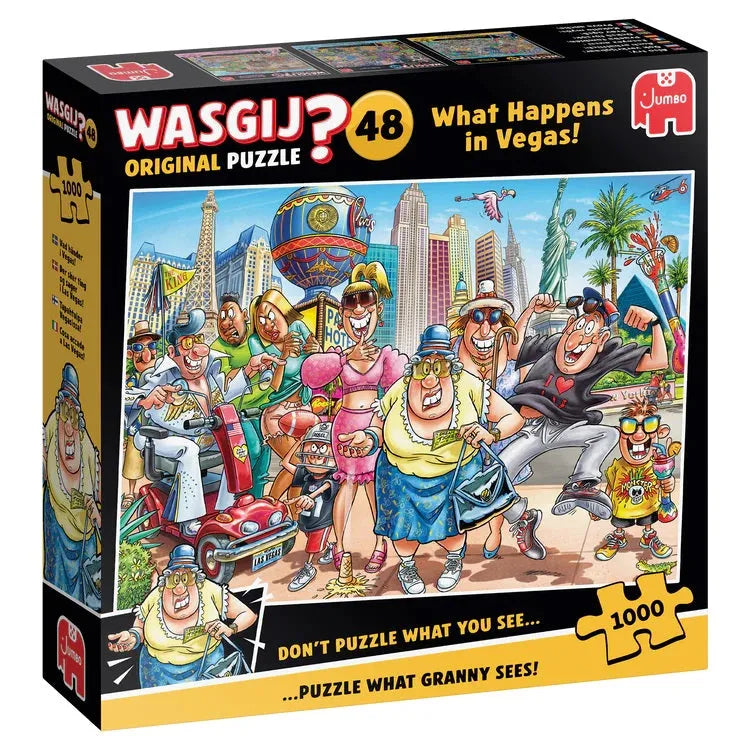 Wasgij Original 48: What Happens in Vegas! 1000-Universalios dėlionės-Brain Games LT