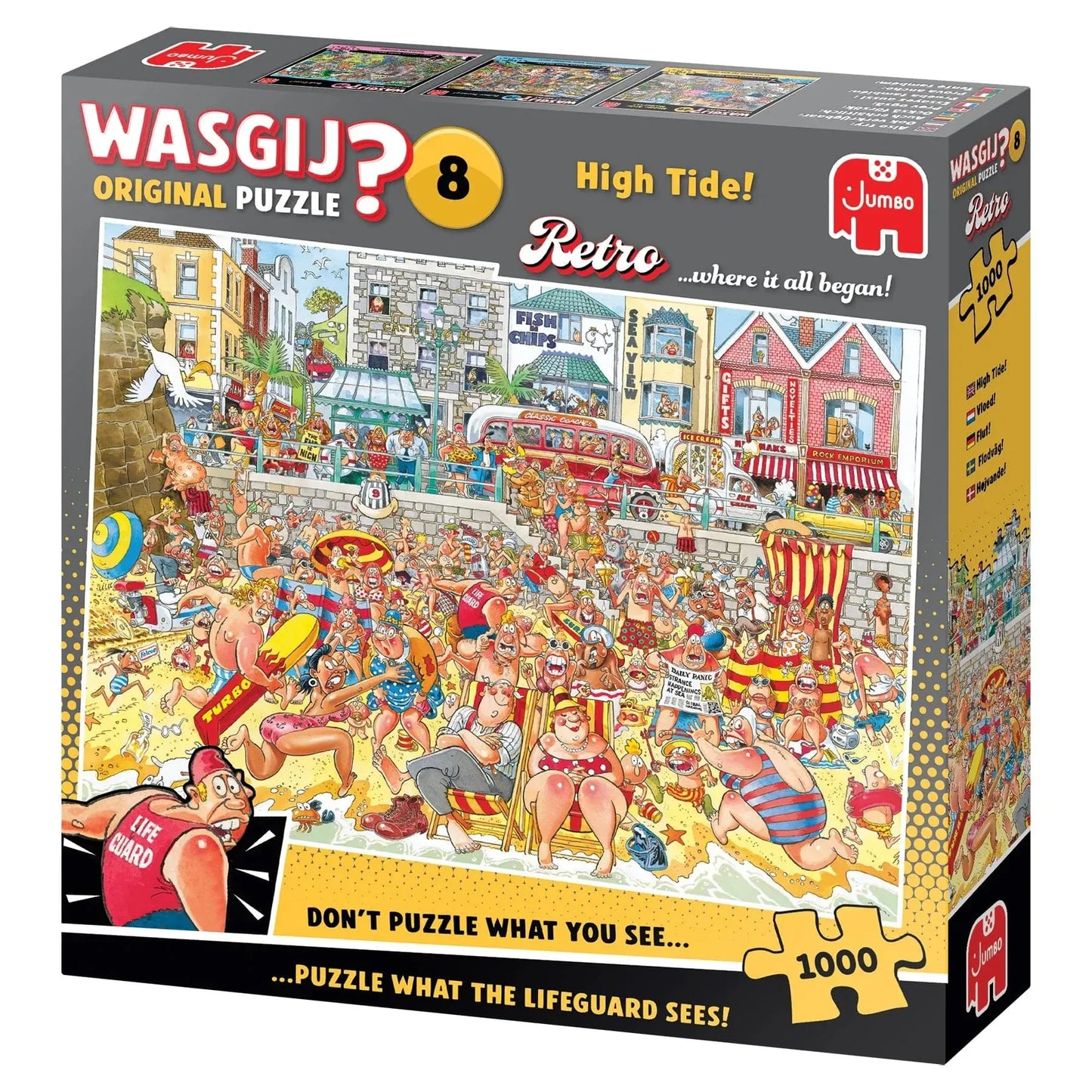 Jumbo Universalios dėlionės Wasgij Retro Original 8 - High Tide! 1000