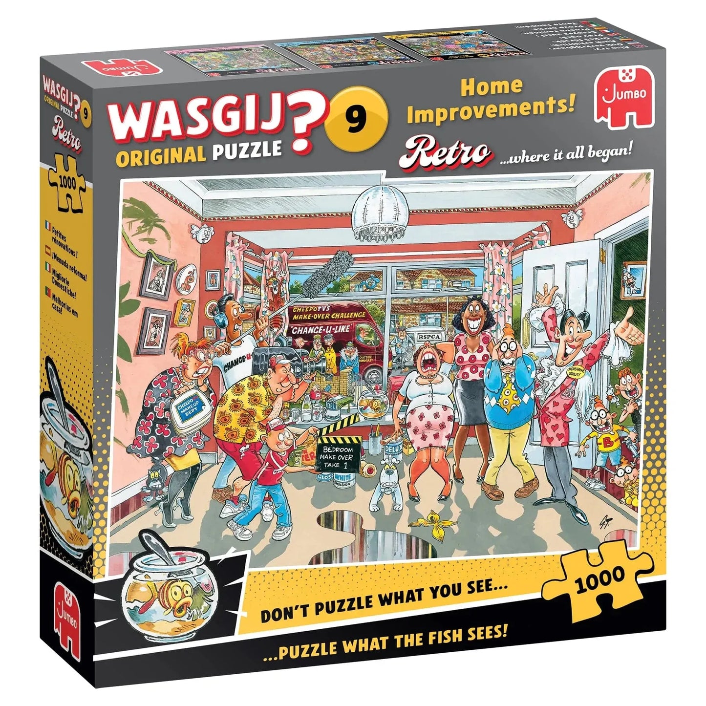 Jumbo Universalios dėlionės Wasgij Retro Original 9 - Home Improvements! 1000